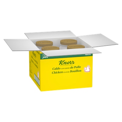 Knorr® Professional Caldo de Pollo 7.9lb. 4 pack - Made with chicken, real vegetables and spices.
